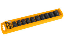 Air Impact Socket Set 1/2\' 10 Pc (10-12-13-14-15-17-19-21-22-24)