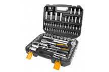 Socket Set 1/4\" 4-14mm & 1/2\" 10-32mm 94Pc Indust. TOLSEN