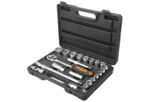 Socket Set 1/2\"10-32mm 22Pc Indust. Tolsen