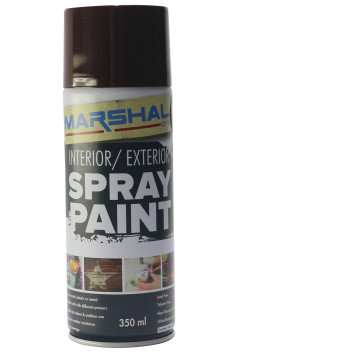 Spray Paint Dark Brown 350ml Marshal