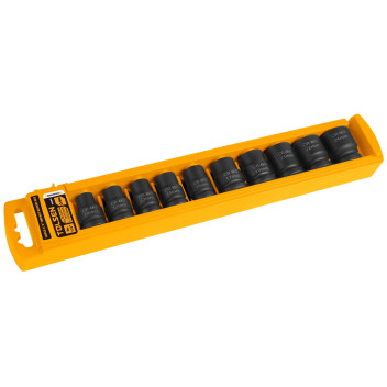 Air Impact Socket Set 1/2\' 10 Pc (10-12-13-14-15-17-19-21-22-24)