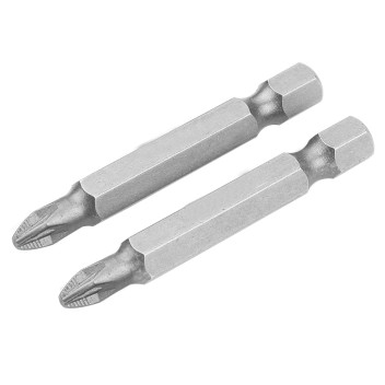 Screw Bit Set Pk2 PZ1 x 50mm S2 Ind Steel Indust. TOLSEN