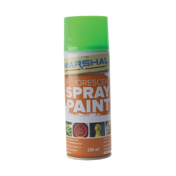 Spray Paint Flourescent Green 350ml Marshal