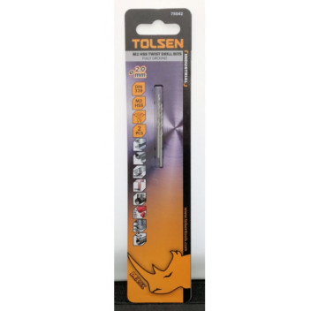 Drill Ground HSS Silver 3.0mm Blister 2Pc Indust. TOLSEN###