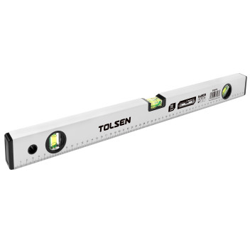 Level Aluminium Grey 2000mm 3 Vials TOLSEN