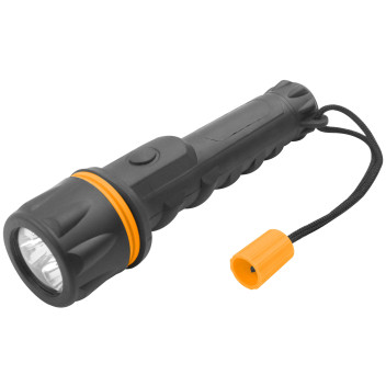 Torch Rubber 2AA LED TOLSEN