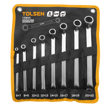 Spanner Set Double Ring 8Pc in Wallet (6x7,8x9,10x11,12x13,14x15,16x#
