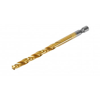 Drill Titanium HSS Fully Ground 10mm x 133mm 1/4\'\' Carded TOLSEN