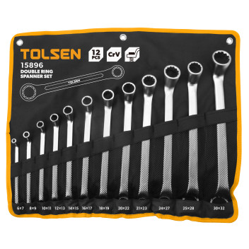 Spanner Set Double Ring 12Pc in Wallet (6x7,8x9,10x11,12x13,14x15,16X#